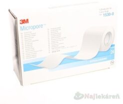 3M MICROPORE náplasť biela, cievka 1,25cmx9,1m, zo špeciálneho papiera 24ks 3M www.bohre.sk