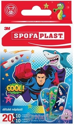 3M SPOFAPLAST č.118 Detské náplasti 2 veľkosti, chlapčenský motív 20ks 3M www.bohre.sk