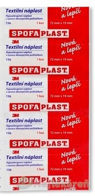 3M SPOFAPLAST č.156N Náplasť strips( 72mmx19mm) kusová  5ks 3M www.bohre.sk