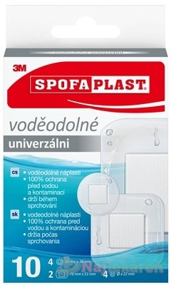 3M SPOFAPLAST č.190N Náplasti VODEODOLNÉ 10ks 3M www.bohre.sk