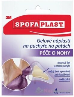 3M SPOFAPLAST č.912N Gélové náplasti na pľuzgiere na pätách, 4ks 3M www.bohre.sk
