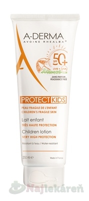 A-DERMA PROTECT KIDS mlieko pre deti SPF 50+ 250ml A-Derma www.bohre.sk