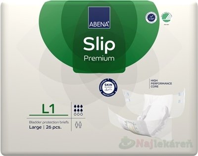 ABENA Slip Premium L1, inkontinenčné nohavičky (veľ. L), 26 ks Abena www.bohre.sk