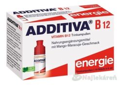 ADDITIVA B12 shots Energia ampulky na pitie 10x8ml (80ml) NATUR PRODUKT www.bohre.sk