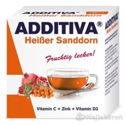 ADDITIVA Horúci dúšok Rakytník vrecúška s práškom (vitamín C + D3 + zinok) 10x10g NATUR PRODUKT www.bohre.sk