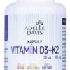 ADELLE DAVIS VITAMÍN D3+K2 60 kapsúl Adelle Davis www.bohre.sk