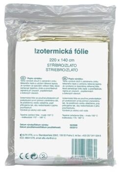 ALFA VITA Izotermická fólia 220x140cm, striebro/zlato 1ks Alfa Vita www.bohre.sk