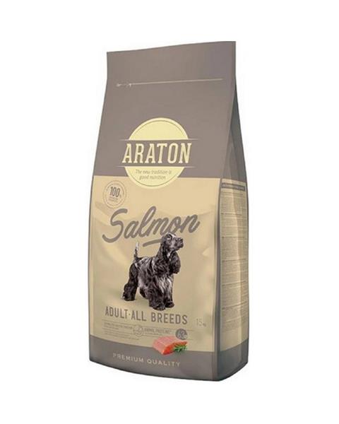 ARATON dog adult all breed salmon small malé granule pre psy 15 kg Araton www.bohre.sk