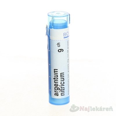 ARGENTUM NITRICUM, GRA HOM CH9, na tráviace indikácie, 4 g Boiron www.bohre.sk