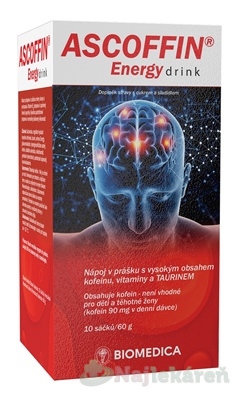 ASCOFFIN Energy drink 10 x 6 g Biomedica www.bohre.sk