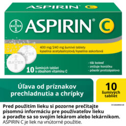 ASPIRIN-C 10 šumivých tabliet ASPIRIN www.bohre.sk
