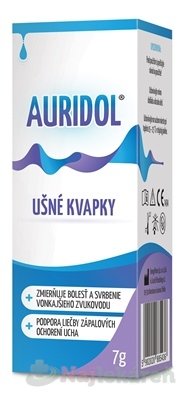 AURIDOL ušné kvapky 7g  www.bohre.sk