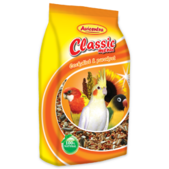 AVICENTRA Classic Menu krmivo pre malé papagáje 1kg AVICENTRA www.bohre.sk