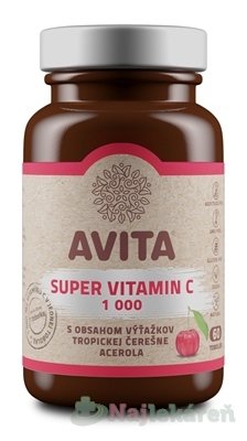 AVITA SUPER VITAMIN C 1000 mg  60ks Avita www.bohre.sk