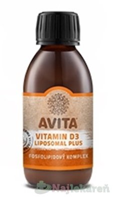 AVITA VITAMIN D3 LIPOSOMAL PLUS, 200ml Avita www.bohre.sk