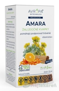 AVROPA Amara bylinné kvapky pri syndróme dráždivého čreva 50ml Avropa www.bohre.sk
