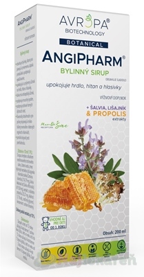AVROPA AngiPharm bylinný sirup 200ml Avropa www.bohre.sk