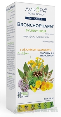 AVROPA BronchoPharm bylinný sirup 200ml Avropa www.bohre.sk