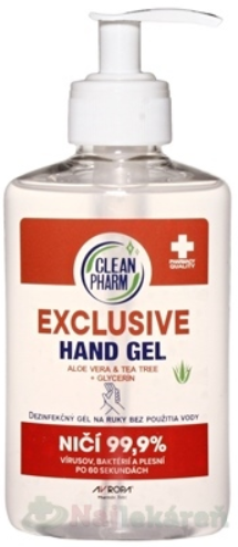 AVROPA CleanPharm Hand Gel Exclusive dezinfekčný gél na ruky 250ml NaturePharm s.r.o. www.bohre.sk