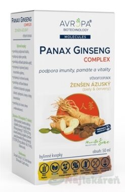 AVROPA PANAX GINSENG Complex bylinné kvapky 50ml Avropa www.bohre.sk
