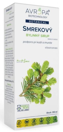 AVROPA Smrekový bylinný sirup 200ml Avropa www.bohre.sk