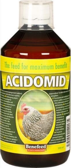Acidomid D minerálno vitamínový roztok pre hydinu 500ml BENEFEED www.bohre.sk