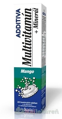 Additiva Multivitamín + minerál mango eff 20 ks ADDITIVA www.bohre.sk