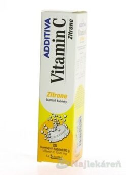 Additiva vitamin C Zitrone eff. 20 tabliet ADDITIVA www.bohre.sk