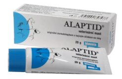 Alaptid 2% masť na ošetrenie labiek psov a mačiek 20g Bioveta www.bohre.sk