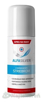 Alfasilver na ošetrenie rán, sprej 125ml Glenmark www.bohre.sk