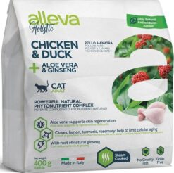 Alleva HOLISTIC cat adult chicken & duck granule pre mačky 0,4kg Alleva www.bohre.sk