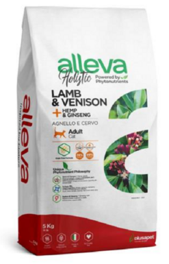 Alleva HOLISTIC cat adult lamb & venison & cannabis sativa & gingseng granule pre mačky 5kg Alleva www.bohre.sk