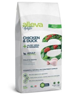 Alleva HOLISTIC dog adult medium chicken & duck 12kg Alleva www.bohre.sk