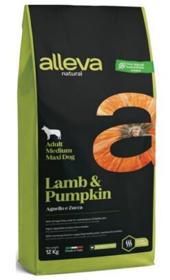 Alleva NATURAL dog adult medium & maxi  lamb & pumpkin 12kg Alleva www.bohre.sk