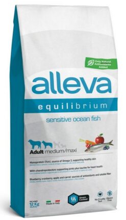 Alleva SP EQUILIBRIUM dog adult sensitive medium & maxi ocean fish 12kg Alleva www.bohre.sk