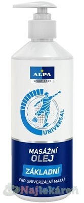 Alpa masážny olej základný 500 ml Alpa www.bohre.sk