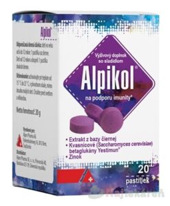 Alpikol na podporu imunity 20 pastilek Alpikol www.bohre.sk