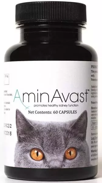 AminAvast 300mg na podporu správnej funkcie obličiek pre mačky 60cps Bioveta www.bohre.sk