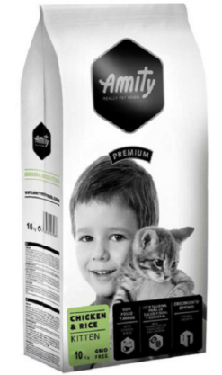 Amity CATS Premium KITTEN Chicken and Rice granule pre mačiatka s kuraťom a ryžou 10kg Amity www.bohre.sk