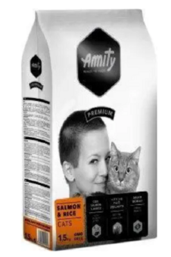 Amity Premium CATS Salmon and Rice granule pre dospelé mačky losos s ryžou 1,5kg Amity www.bohre.sk