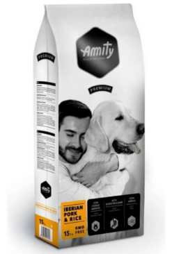 Amity Premium Iberian Pork and Rice granule pre psy 15kg Amity www.bohre.sk