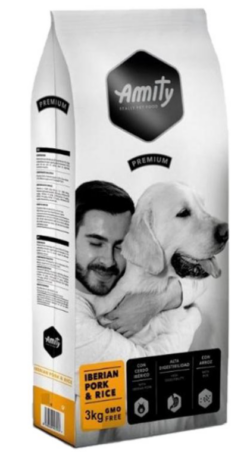 Amity Premium Iberian Pork and Rice granule pre psy 3kg Amity www.bohre.sk