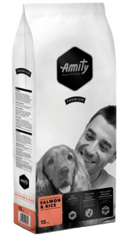 Amity Premium Salmon and Rice granule pre psy losos s ryžou 15kg Amity www.bohre.sk