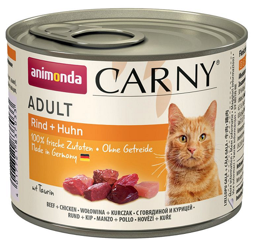 Animonda CARNY® cat Adult hovädzie a kura konzervy pre mačky 6x200g ANIMONDA www.bohre.sk