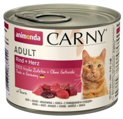 Animonda CARNY® cat Adult hovädzie a morčacie srdiečka, konzervy pre mačky  6x200g ANIMONDA www.bohre.sk