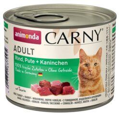 Animonda CARNY® cat Adult hovädzie, morka a králik konzervy pre králiky 6x200g ANIMONDA www.bohre.sk