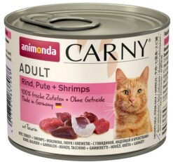 Animonda CARNY® cat Adult hovädzie, morka a krevety 6 x 200g konzerva ANIMONDA www.bohre.sk