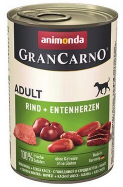 Animonda GRANCARNO® dog adult hovädzie a kačacie srdiečka 6 x 400g konzerva ANIMONDA www.bohre.sk
