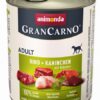 Animonda Gran Carno Adult hovädzie králik bylinky 6 x 800 g ANIMONDA www.bohre.sk