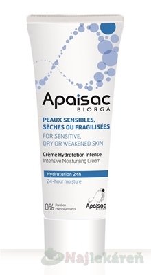 Apaisac Biorga intenzívne hydratačný krém 40 ml Biorga www.bohre.sk